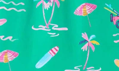 Hatley Tropical Escape One-piece Swimsuit In Green