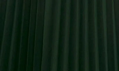 Socialite Long Sleeve Lace Inset Pleated Chiffon Dress In Black