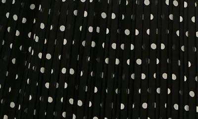 Socialite Polka Dot Sleeveless Pleated Chiffon Dress In Multi