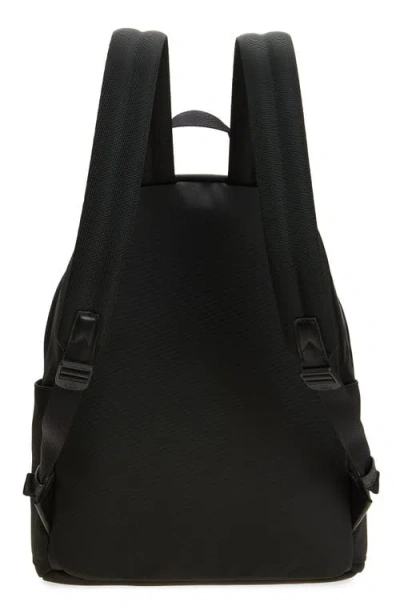 Moncler Pierrick Nylon Backpack Large Front Pocket In Black