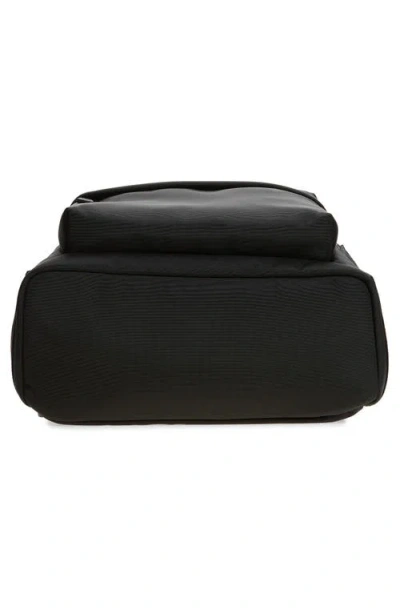 Moncler Pierrick Nylon Backpack Large Front Pocket In Black