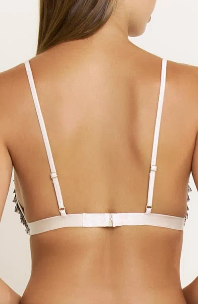 Honeydew Rumba Ruffle Triangle Bralette In Animal Print