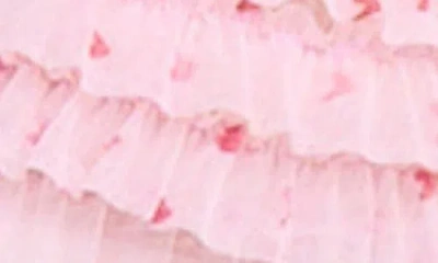 Honeydew Rumba Ruffle Triangle Bralette In Pink