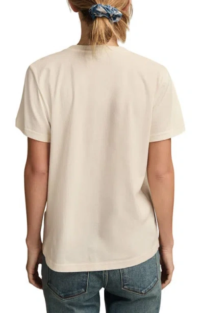 Lucky Brand Classic Embroidered Floral Heart Cotton T-shirt In Neutral