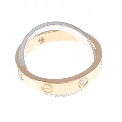 Pre-owned Cartier Pink Gold White Gold Pink Gold (18k) White Gold (18k) Band Ring () In Multi