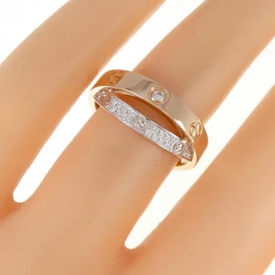 Pre-owned Cartier Pink Gold White Gold Pink Gold (18k) White Gold (18k) Band Ring () In Multi