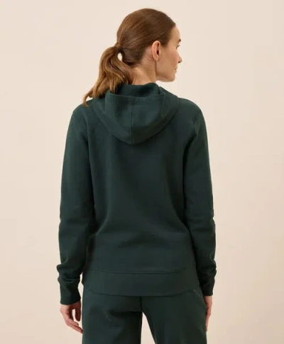 Pact Organic Cotton Brushed Fleece Zip Hoodie In Black