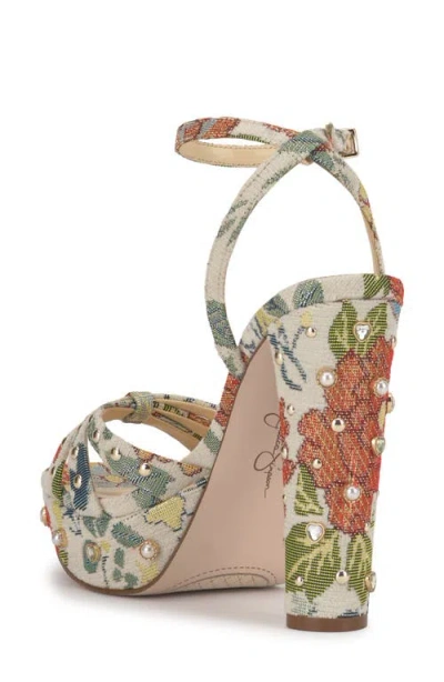 Jessica Simpson Ilaria 2 Ankle Strap Platform Sandal In Multi