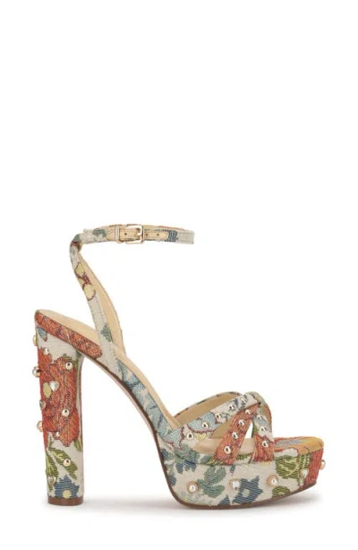 Jessica Simpson Ilaria 2 Ankle Strap Platform Sandal In Multi