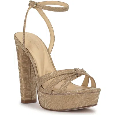 Jessica Simpson Ilaria Ankle Strap Platform Sandal In Brown