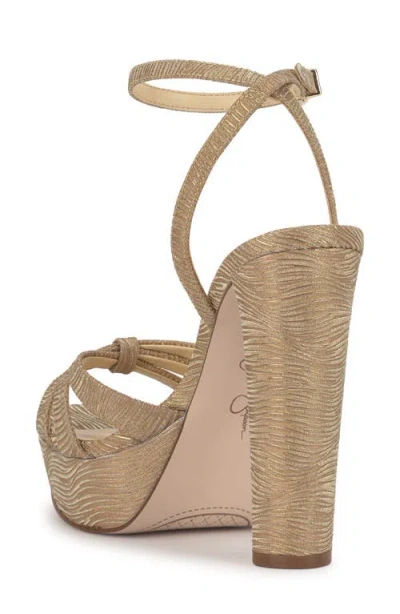 Jessica Simpson Ilaria Ankle Strap Platform Sandal In Brown