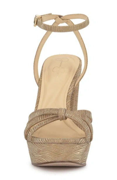 Jessica Simpson Ilaria Ankle Strap Platform Sandal In Brown