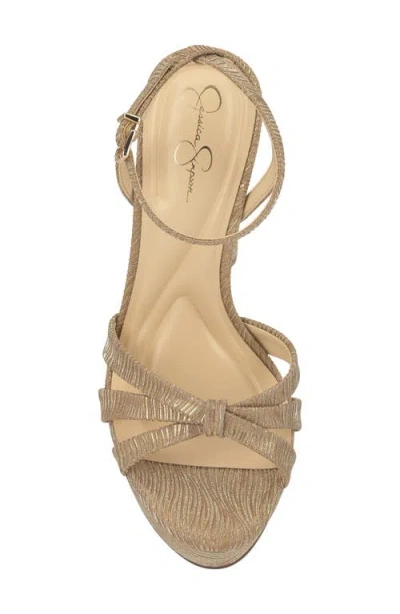 Jessica Simpson Ilaria Ankle Strap Platform Sandal In Brown
