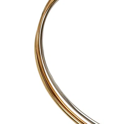 Pre-owned Cartier Trinity Hand Bag Leather Beige Leather Handbag () In Sand