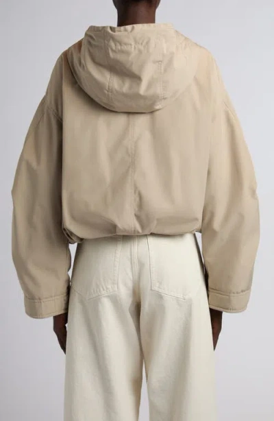 Moncler Eucalyptus Hooded Down Jacket In Neutral
