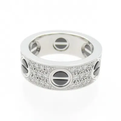 Pre-owned Cartier White Gold White Gold (18k) Band Ring ()