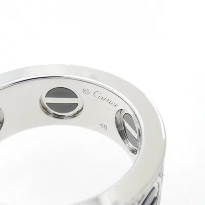 Pre-owned Cartier White Gold White Gold (18k) Band Ring ()