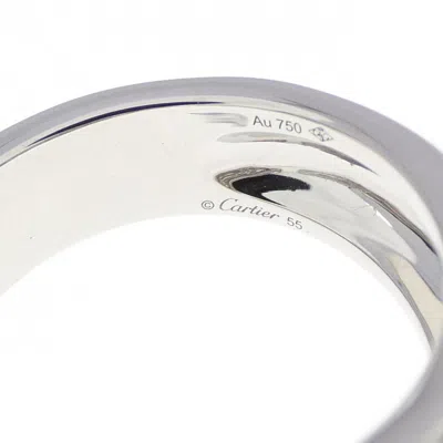 Pre-owned Cartier White Gold White Gold (18k) Band Ring ()