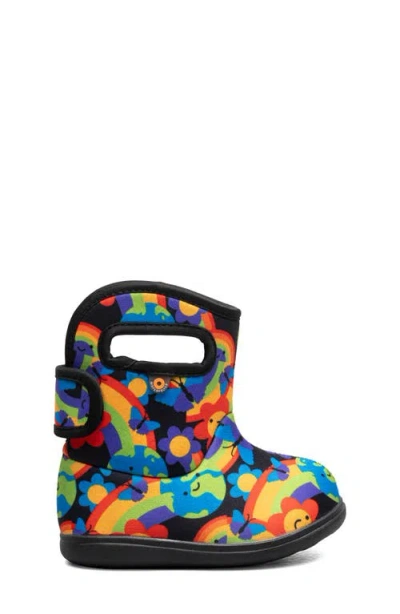 Bogs Kids' Baby  Ii Rainbow Planet Insulated Rain Boot In Animal Print