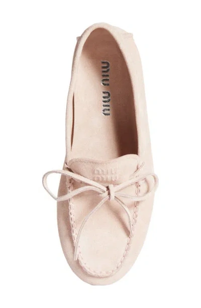 Miu Miu Boat Shoe Flat In Multi