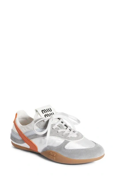 Miu Miu Gymnasium Low Top Sneaker In Animal Print