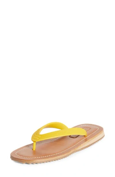 Miu Miu Flip Flop In Yellow