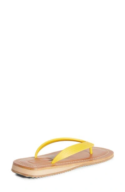 Miu Miu Flip Flop In Yellow