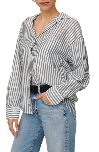 Bella Dahl Oversize Pocket Shirt In White