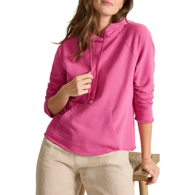 Tommy Bahama Marina Del Mar Raw Edge Hoodie In Pink
