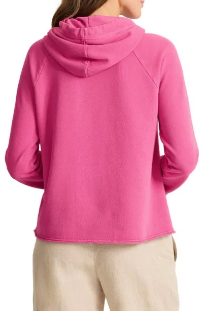 Tommy Bahama Marina Del Mar Raw Edge Hoodie In Pink
