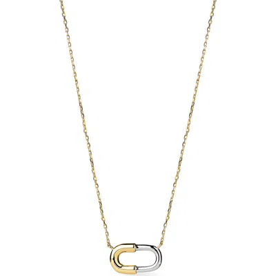 Ana Luisa Black Mini Pendant Necklace In Gold