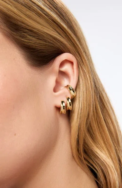 Ana Luisa Wade Mini Hoop Earrings In Gold