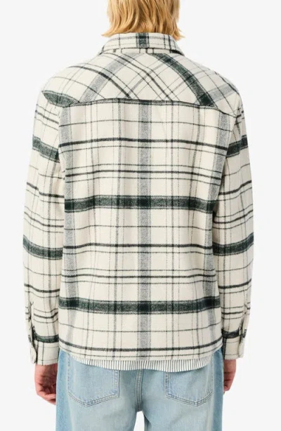 Lacoste Plaid Flannel Button-up Overshirt In Pattern