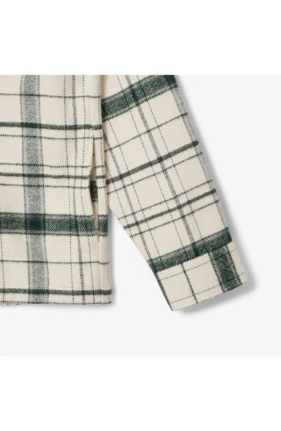 Lacoste Plaid Flannel Button-up Overshirt In Pattern