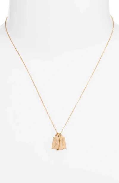 Set & Stones Tawney Birth Flower Necklace In Gold