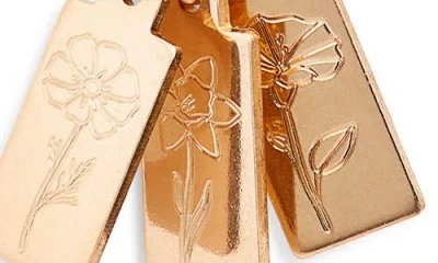 Set & Stones Tawney Birth Flower Necklace In Gold