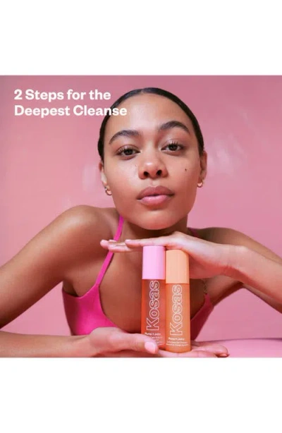 Kosas Mini Plump + Juicy Double Cleansing System In Transparent