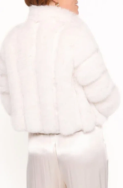 Petal And Pup Petal & Pup Velma Faux Fur Channel Jacket In White