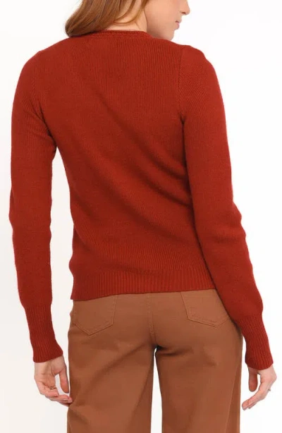 Petal And Pup Petal & Pup Quay Openwork Detail Cardigan In Red