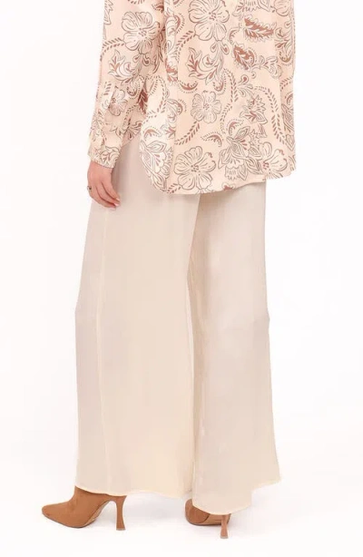 Petal And Pup Petal & Pup Valia Satin Wide Leg Pants In White