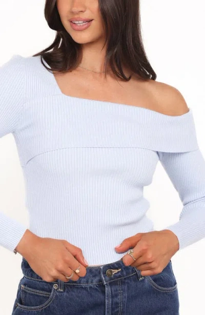 Petal And Pup Petal & Pup Aleena One-shoulder Rib Sweater In Multi