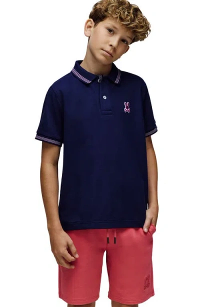 Psycho Bunny Kids' Hart Pima Cotton Piqué Polo In Multi
