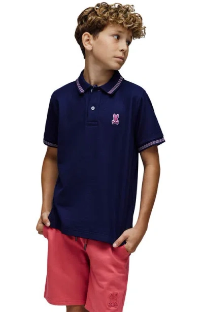 Psycho Bunny Kids' Hart Pima Cotton Piqué Polo In Multi