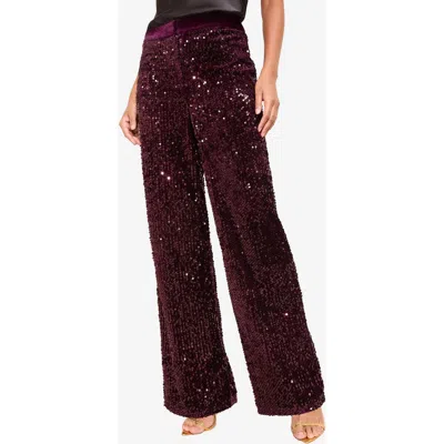 Friends Like These Wide Leg Sequin Pants In Multi