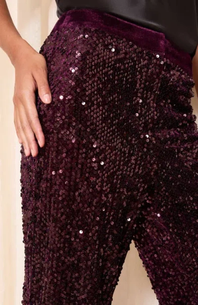 Friends Like These Wide Leg Sequin Pants In Multi