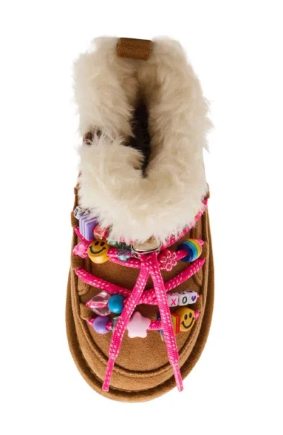 Steve Madden Kids' Tglazer Faux Fur Lined Boot In Multi