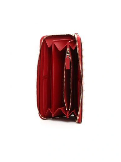 Shop Valentino Rockstud Wallet In Rosso|rosso