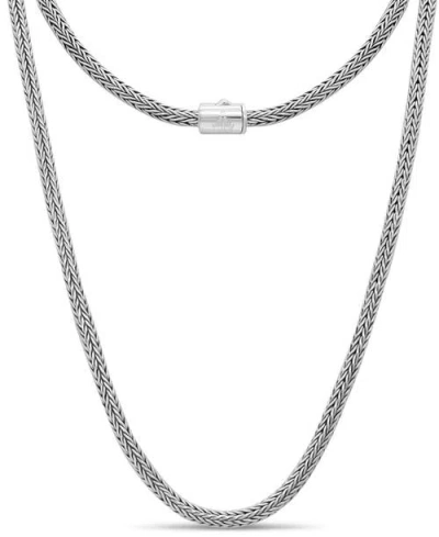Devata Foxtail Round 4mm Chain Necklace In Silver