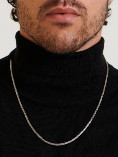 Devata Foxtail Round 2.5mm Chain Necklace In Silver