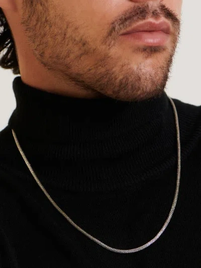 Devata Foxtail Round 2.5mm Chain Necklace In Silver